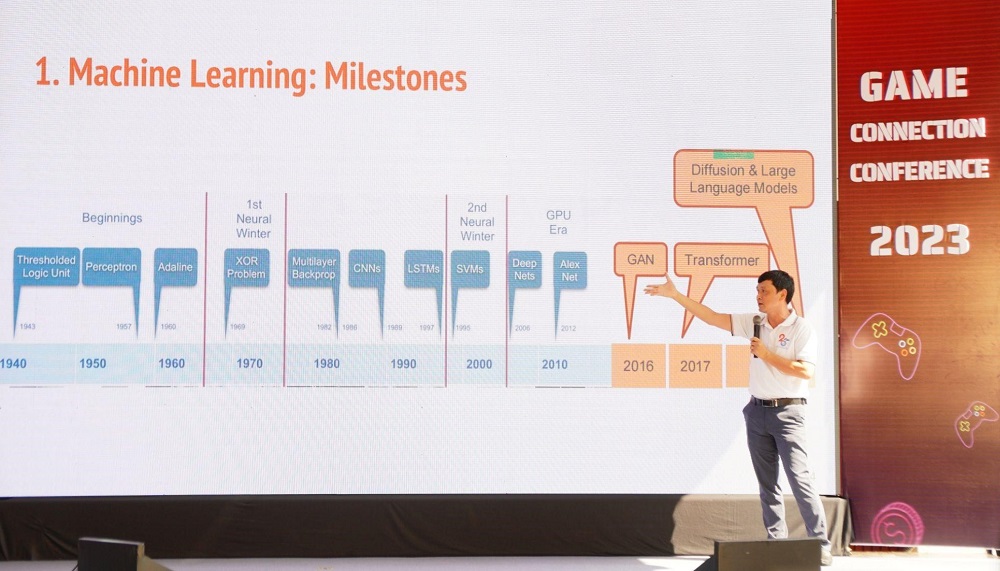 Các diễn giả chia sẻ thông tin về xu hướng Game Việt trong thời đại chuyển đổi số.