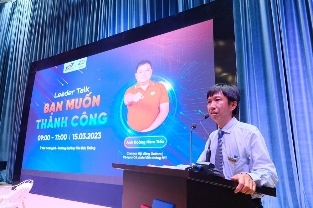 TS. Võ Hoàng Duy - Phó Hiệu trưởng TDTU phát biểu.